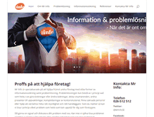 Tablet Screenshot of mrinfo.se
